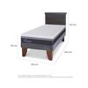 Cama Europea CIC 1,5 Plazas Ortopedic Advance + Respaldo Dublin