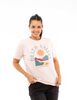 Polera Deportiva Algodón Con Estampado Manga Corta Mujer Alpinextrem