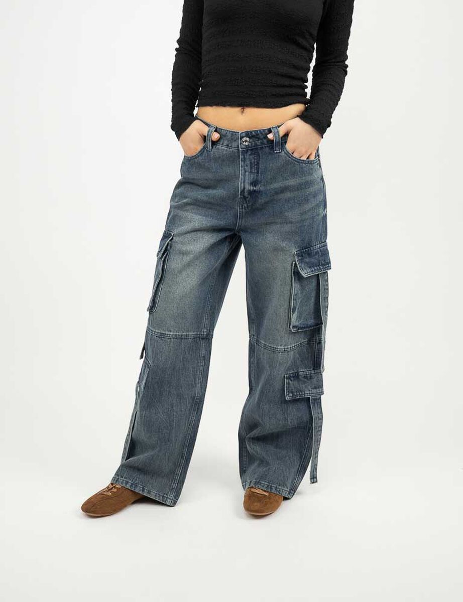 Jeans Cargo Mujer Icono