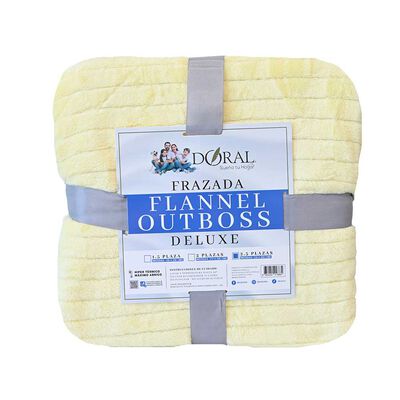 Imagen 1 del producto Frazada Poliéster Doral King Deluxe Amarillo