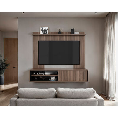 TUHOME Panel TV Tuhome Bigaf hasta 60 Avellana Wengue