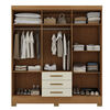 Closet Di Poretti Design Itacare 3 Cajones 6 Puertas Caf&eacute;