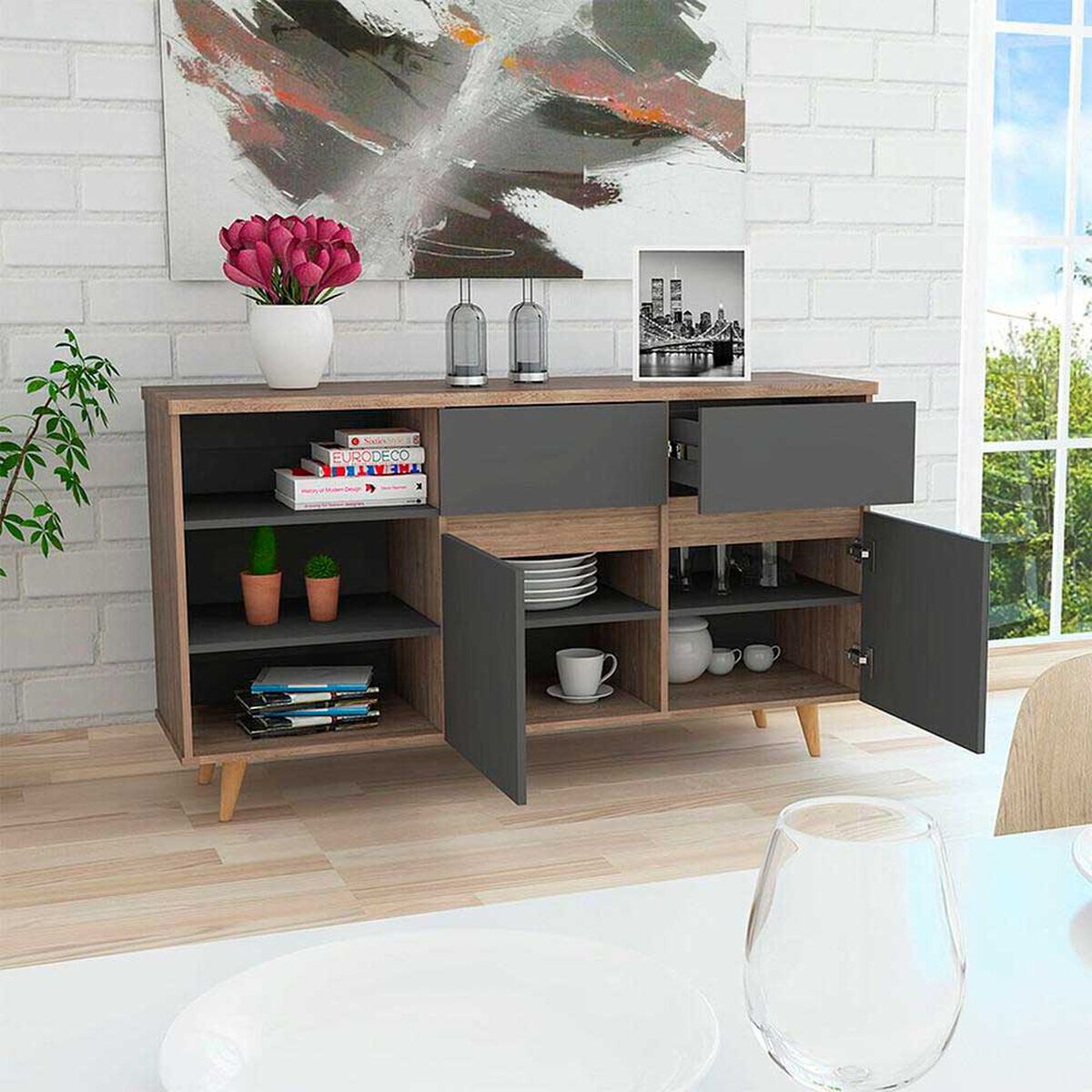 Buffets Salem 2 Puertas 2 Cajones