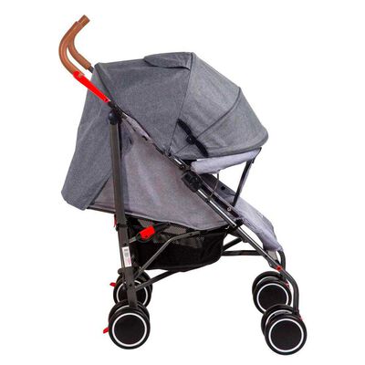 Imagen 2 del producto Coche Paragua Bebe Clap Compacto Plegable Melange Gris Bebesit