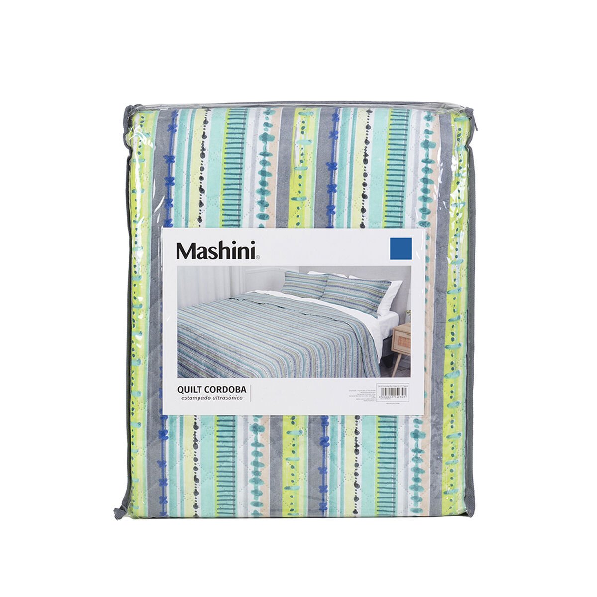 Cubrecama Mashini 2 Plazas Estampado Fiesta