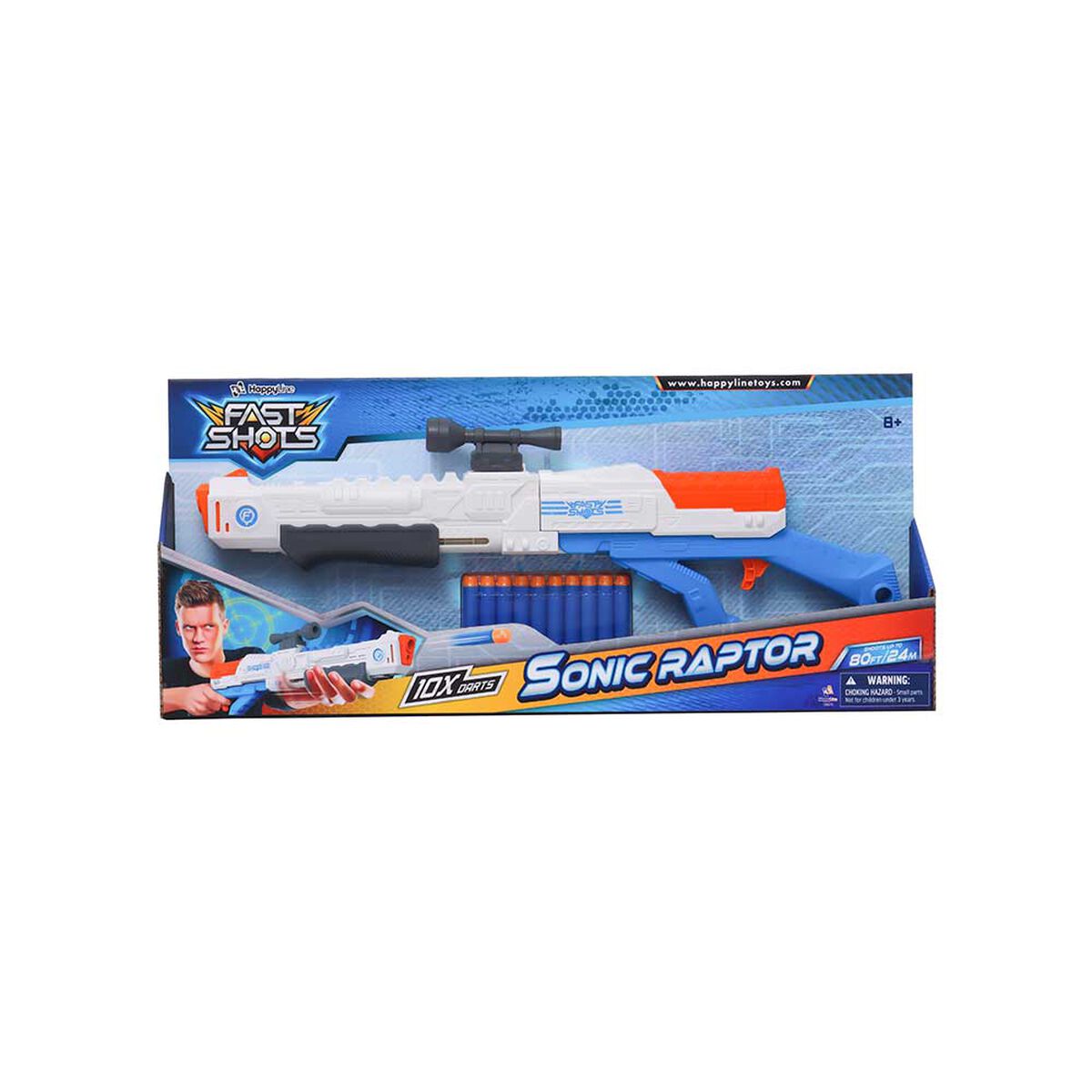 Set Lanzador, 10 Dardos Foam