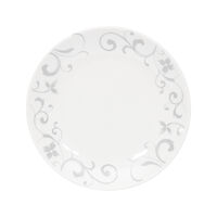 Set Platos Hondo Doral Flor 4 Piezas Gris