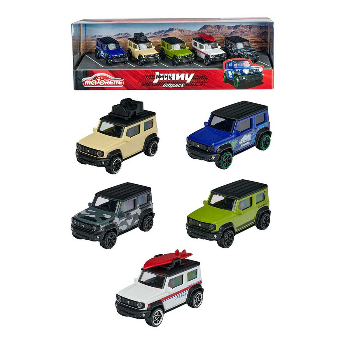 Pack 5 Autos Suzuki Jimny Majorette