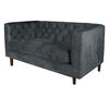 Sof&aacute; Tela Velvet Latam Home Brescia 2 Cuerpos