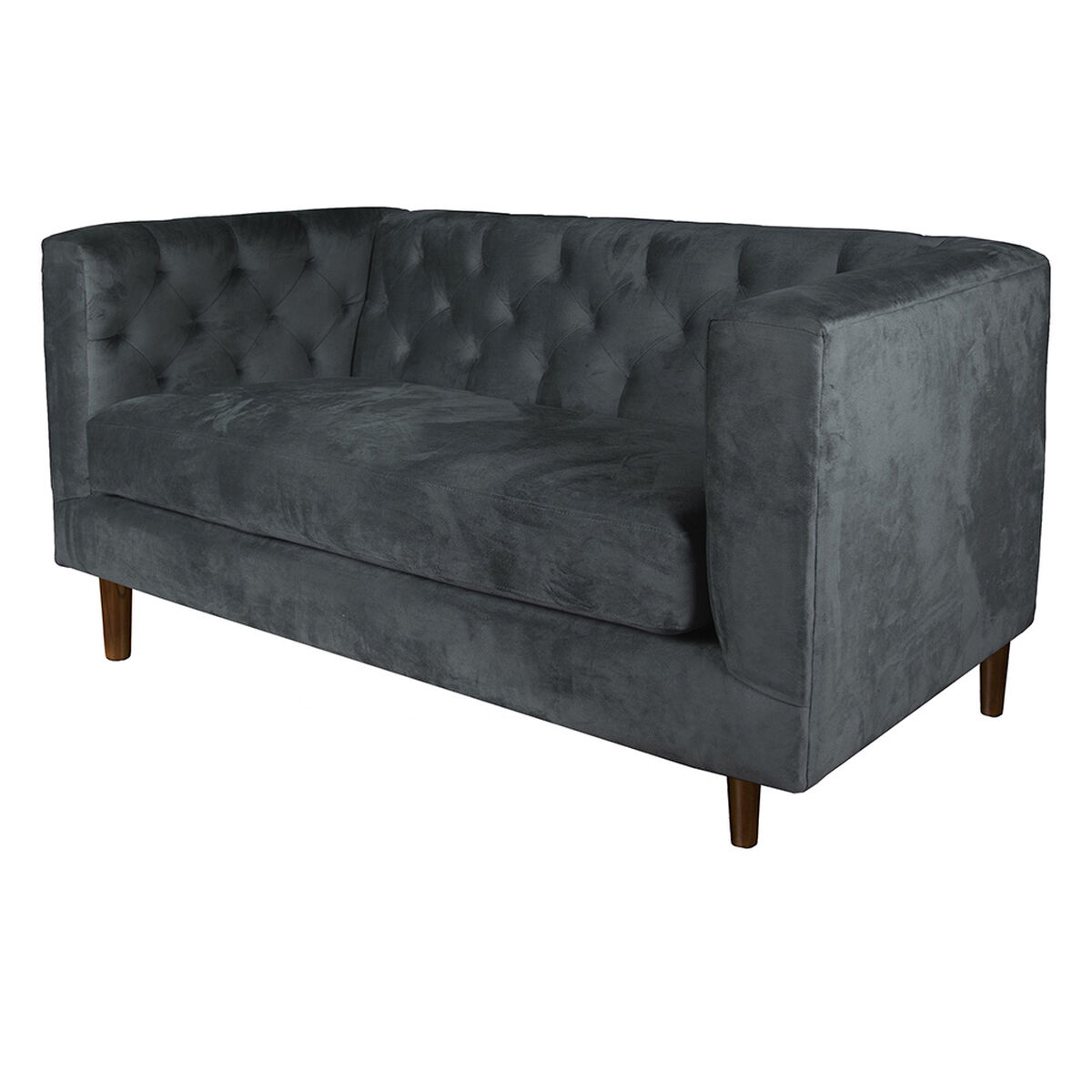 Sof&aacute; Tela Velvet Latam Home Brescia 2 Cuerpos