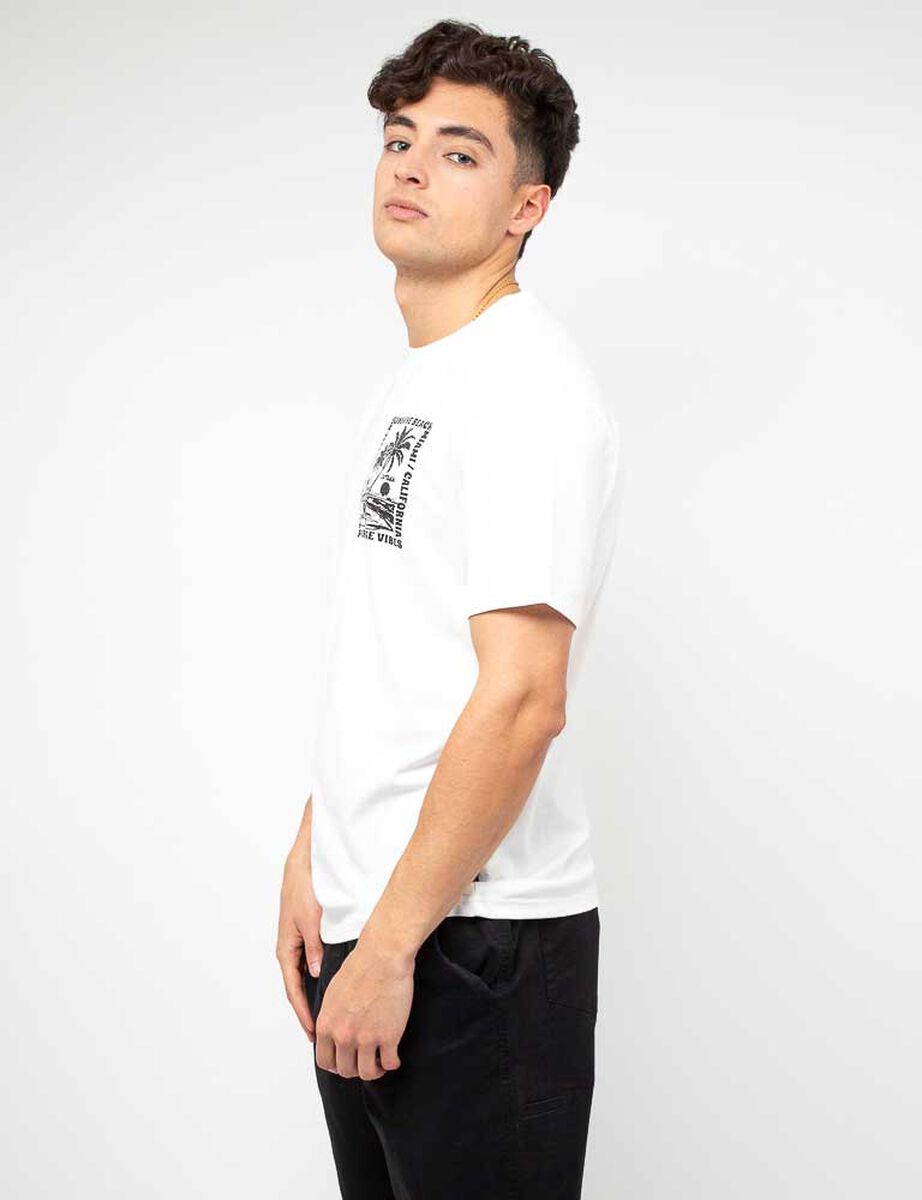 Polera Con Estampado Manga Corta Hombre Cutback