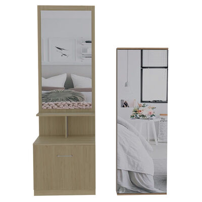 Set Velador + Zapatero con Espejo