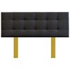 Cama Europea Prelude 2 Plazas Radiant 190 Cm +  Respaldo Urban Marengo