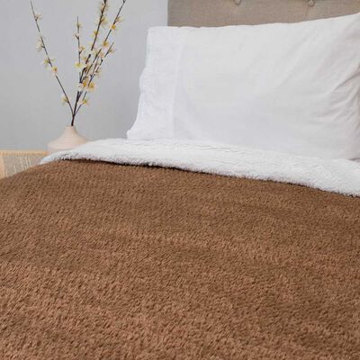 Imagen 2 del producto Frazada Poliéster Doral 1,5 Plazas Deluxe Café Oscuro