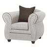 Juego de Living Black Factory Emili Sofá 3 Cuerpos + Dos Sillones 1 Cuerpo Crema
