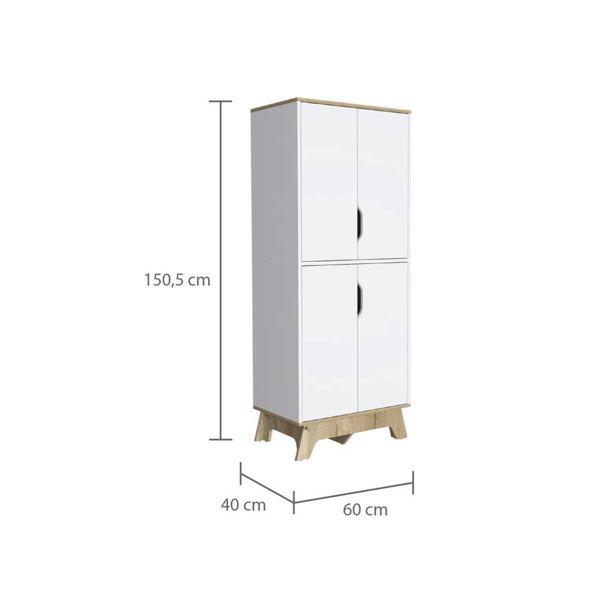 Alacena TuHome 4 Puertas Bi Color Blanco Duna