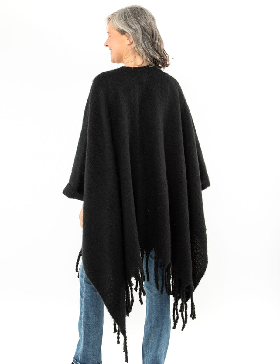 Ruana Tejida Mujer Bside