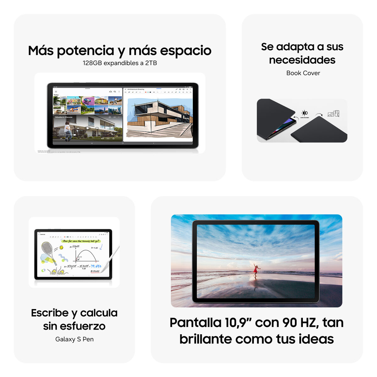 Galaxy Tab S10 Lite Gris 128GB con Cover y Spen