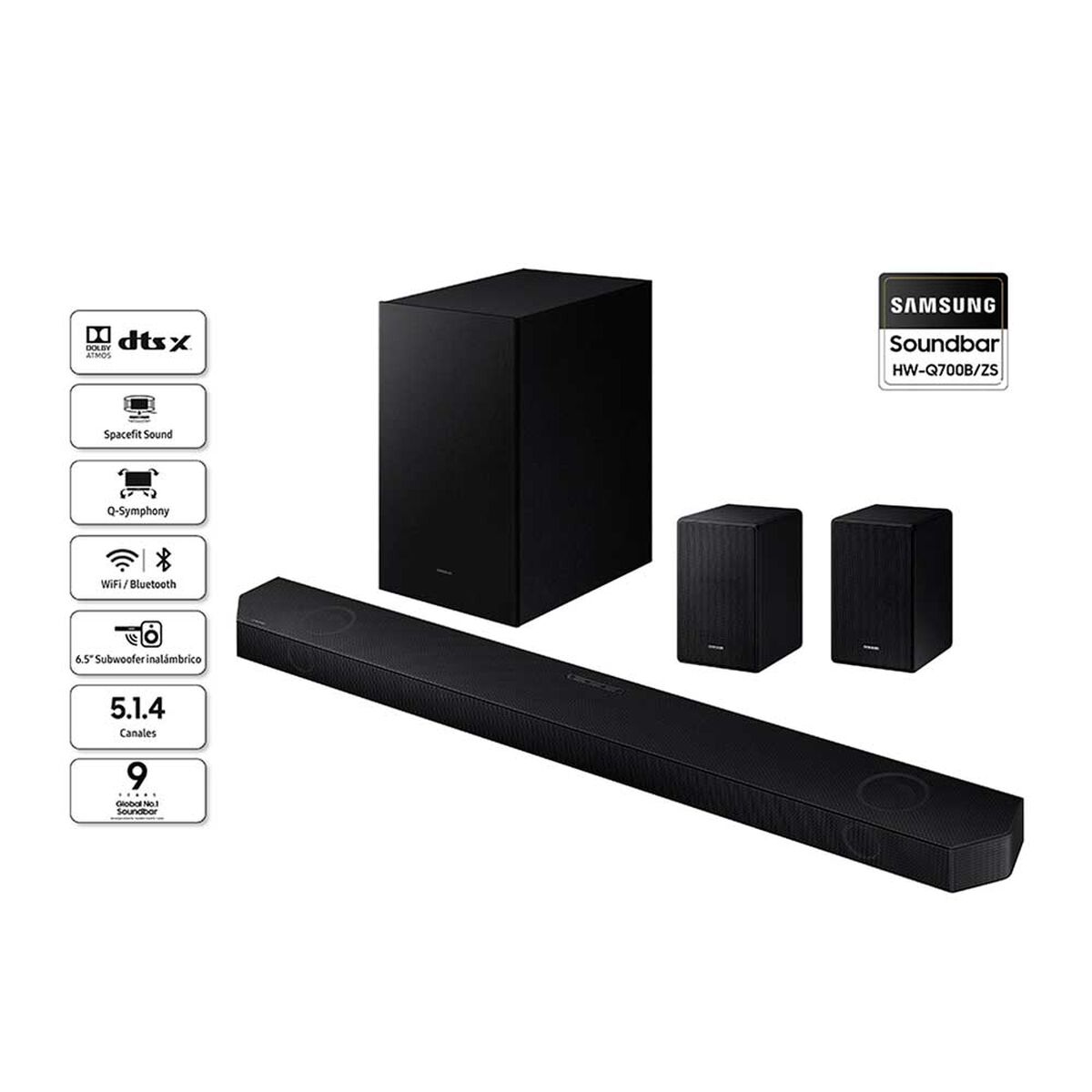 Soundbar Samsung HW-Q700B/ZS Negro