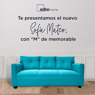 Imagen 2 del producto Sofá Sofás Home Mateo 3 Cuerpos Turquesa