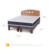 Cama Europea CIC Base Dividida 2 Plazas New Ortopedic + Respaldo New Gales