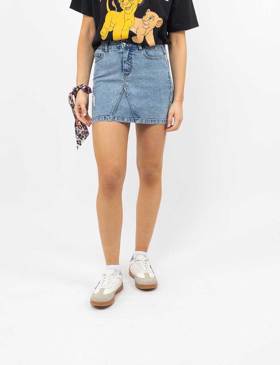 Falda Mini Denim Mujer Icono