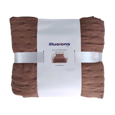 Imagen 2 del producto Quilt Illusions 1,5 Plazas Café Roma