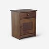 Cama Europea Rosen 2 Plazas Pratta + Respaldo + 2 Veladores Veneto