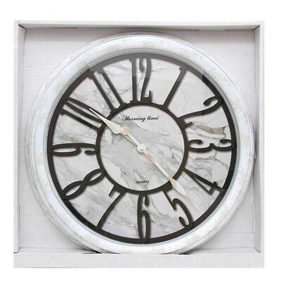 Reloj de Pared Plástico Vgo Circular 50 cm Blanco