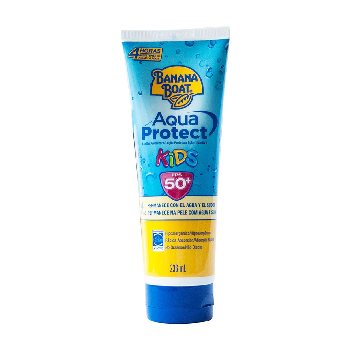 Protector Solar Banana Boat Aqua Protect KIDS FPS 50+ 236 ml