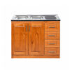 Lavaplato Izquierdo Muebles Hema Berl&iacute;n 120 cm Nogal