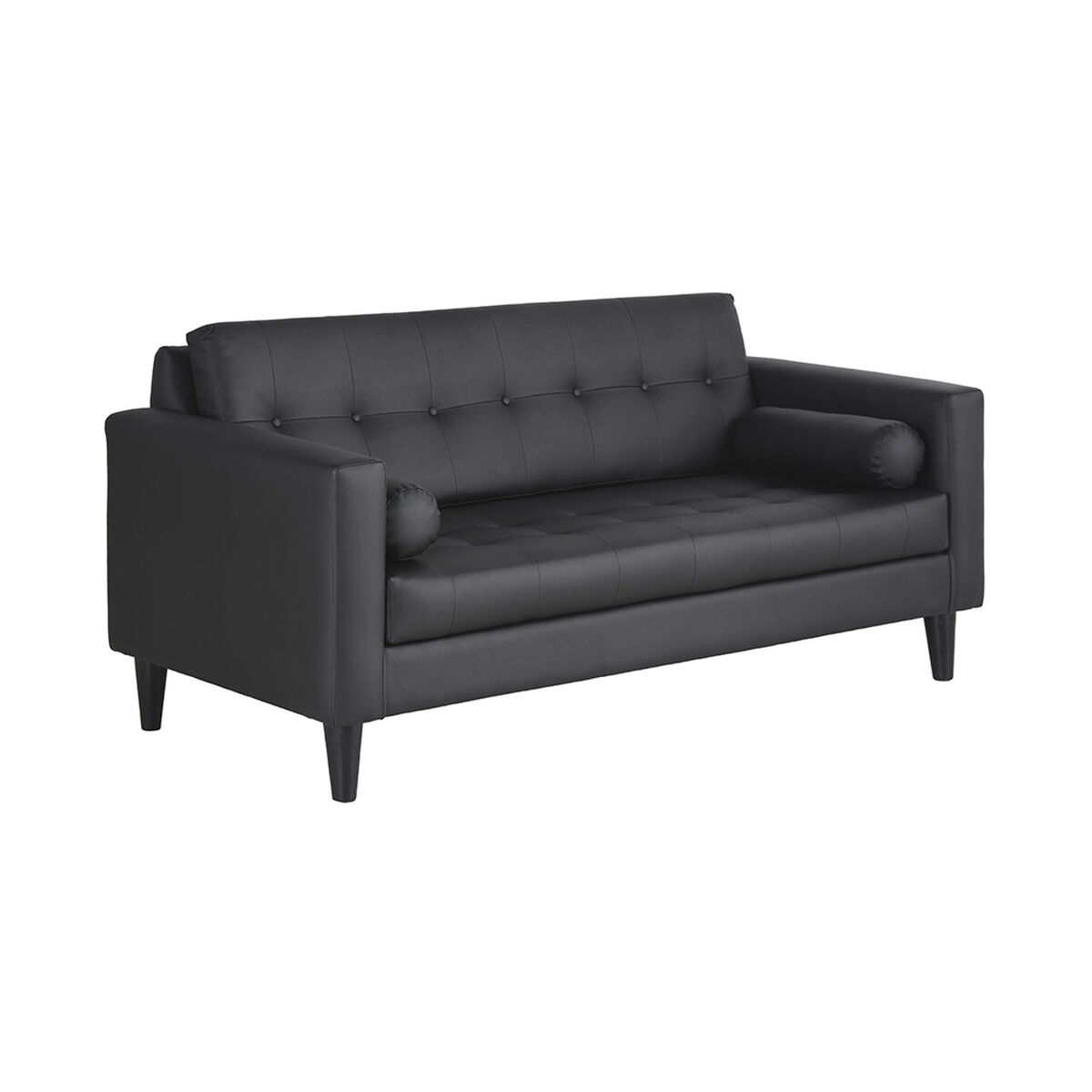 Sof&aacute; Bodevir Retro 3 Cuerpos Negro