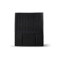 Respaldo Latam Home 1,5 Plazas Sorrento Tela Velvet Negro