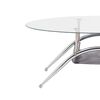 Mesa de Centro Home Mobili Oval Silver
