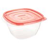 Set de 3 Contenedores Herméticos Rubbermaid Takealongs Cuadrado 1,2 lt