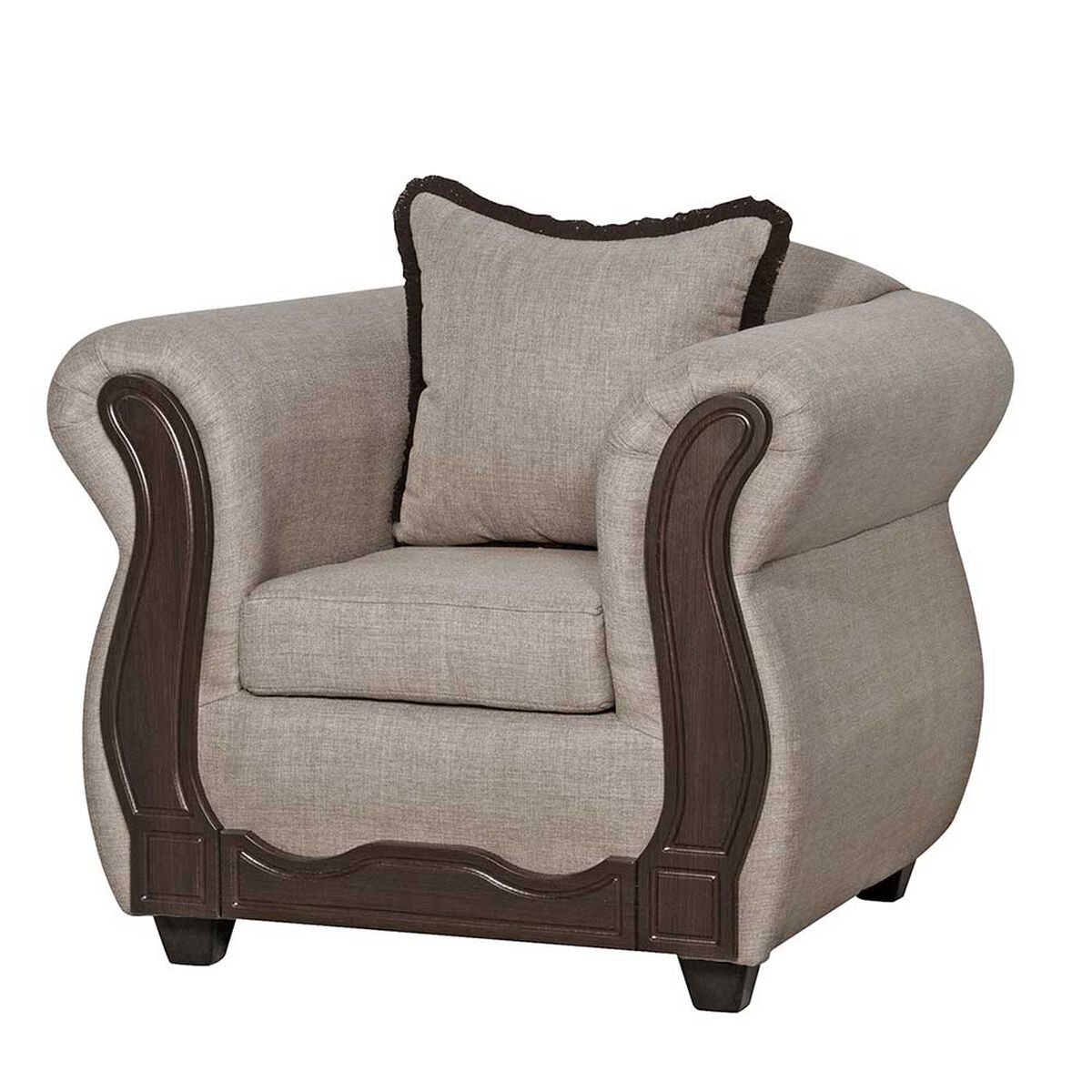 Juego de Living Black Factory Sofia 4 Cuerpos Beige