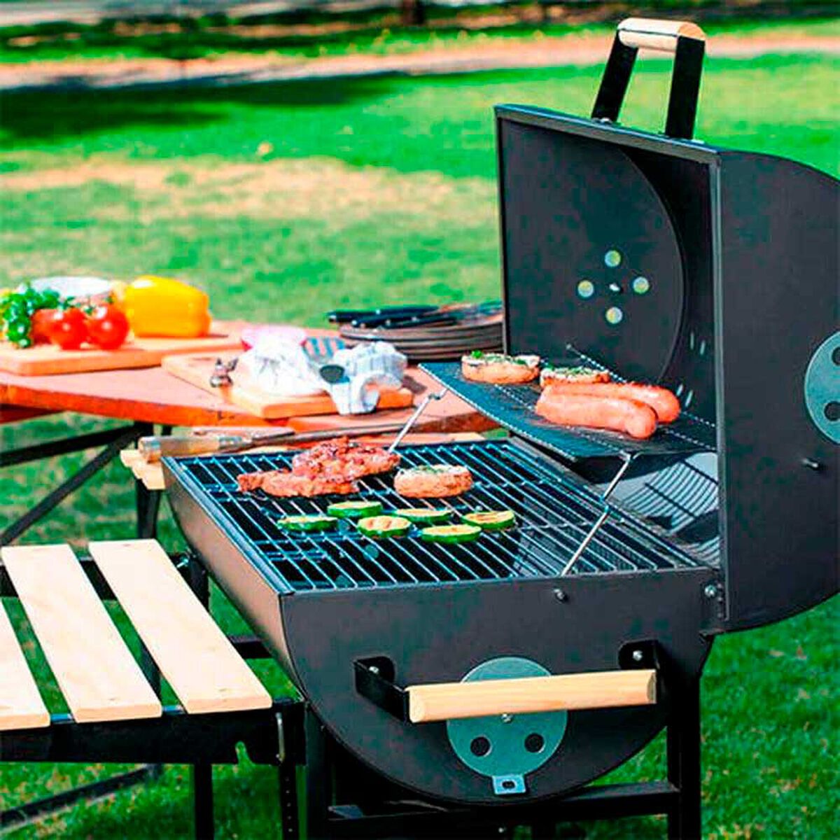 Parrilla a Carb&oacute;n Bbq Grill Oregon Negro