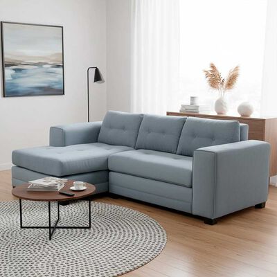 Sof&aacute; Seccional Izquierdo Living Factory Roma 3 Cuerpos Gris