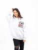 Polerón Hoodie Con Estampado Oversized Mujer Icono