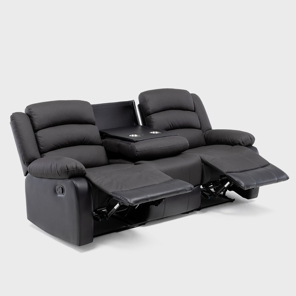 Sofá Daniels 8040SBK 3 Cuerpos Negro