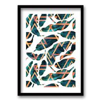 Cuadro Decorativo Retela Feather Gold 40 x 30 cm