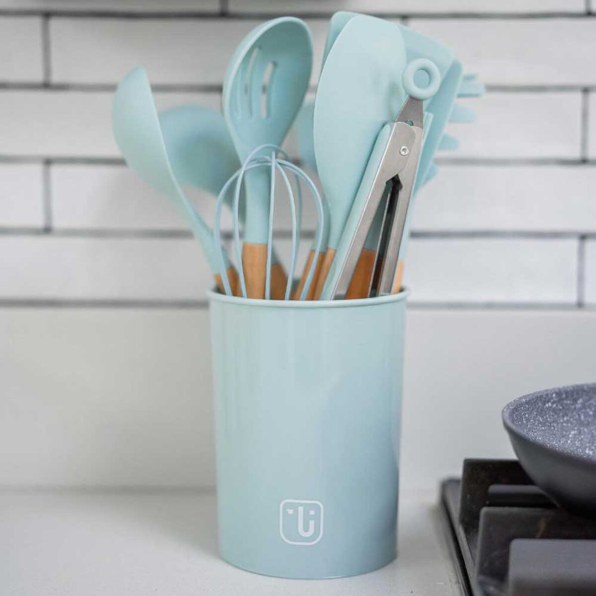 Set 12 Utensilios de Cocina Silicona Simplit Calipso