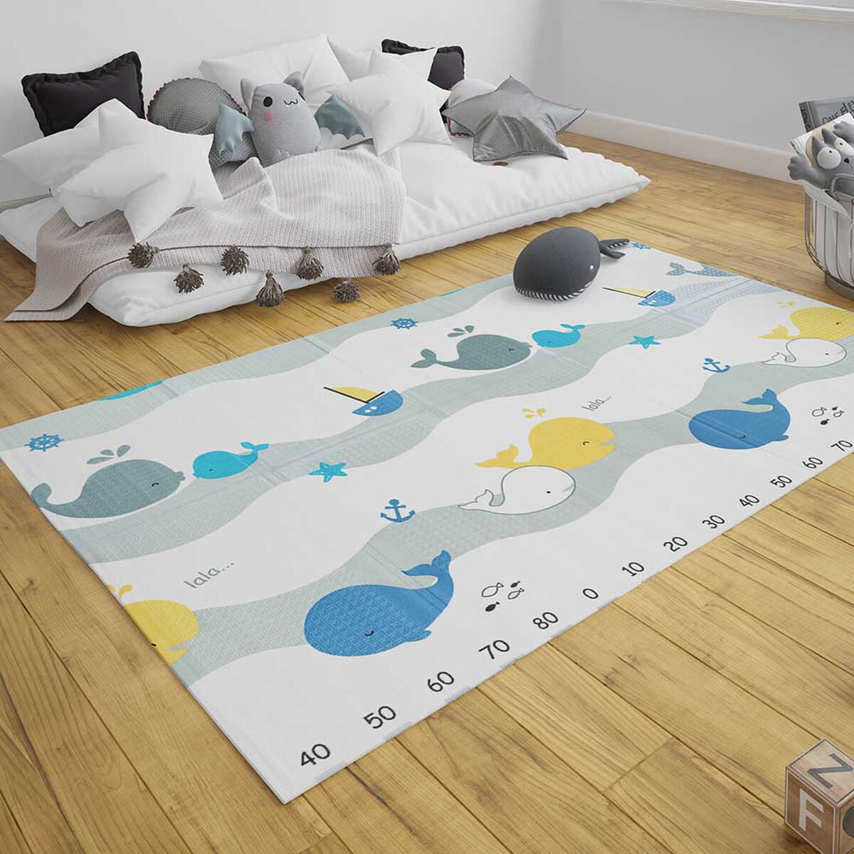 Alfombra Infantil Antigolpes Oso-Oceano Bebesit