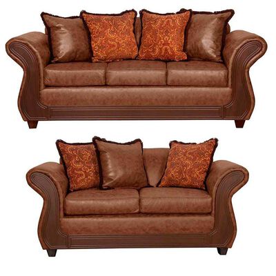 Juego de Living Black Factory Palermo 5 Cuerpos Terracota