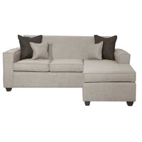 Sofá Seccional Black Factory Berta 4 Cuerpos Beige