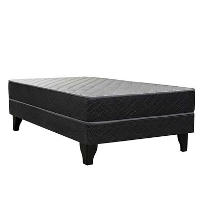 Cama Europea Celta 1 Plaza Atlantis Black