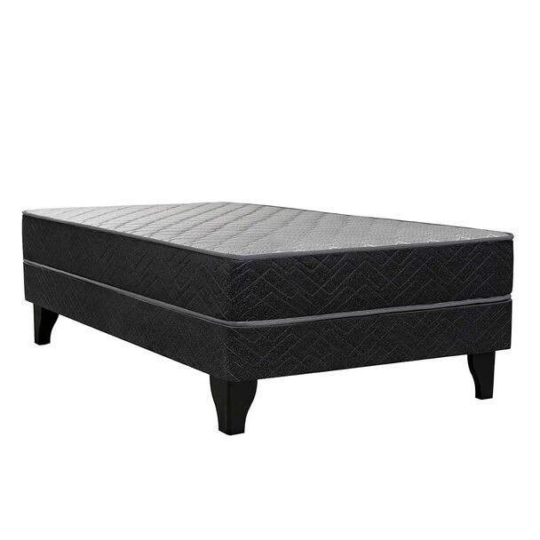 Cama Europea Celta 1 Plaza Atlantis Black