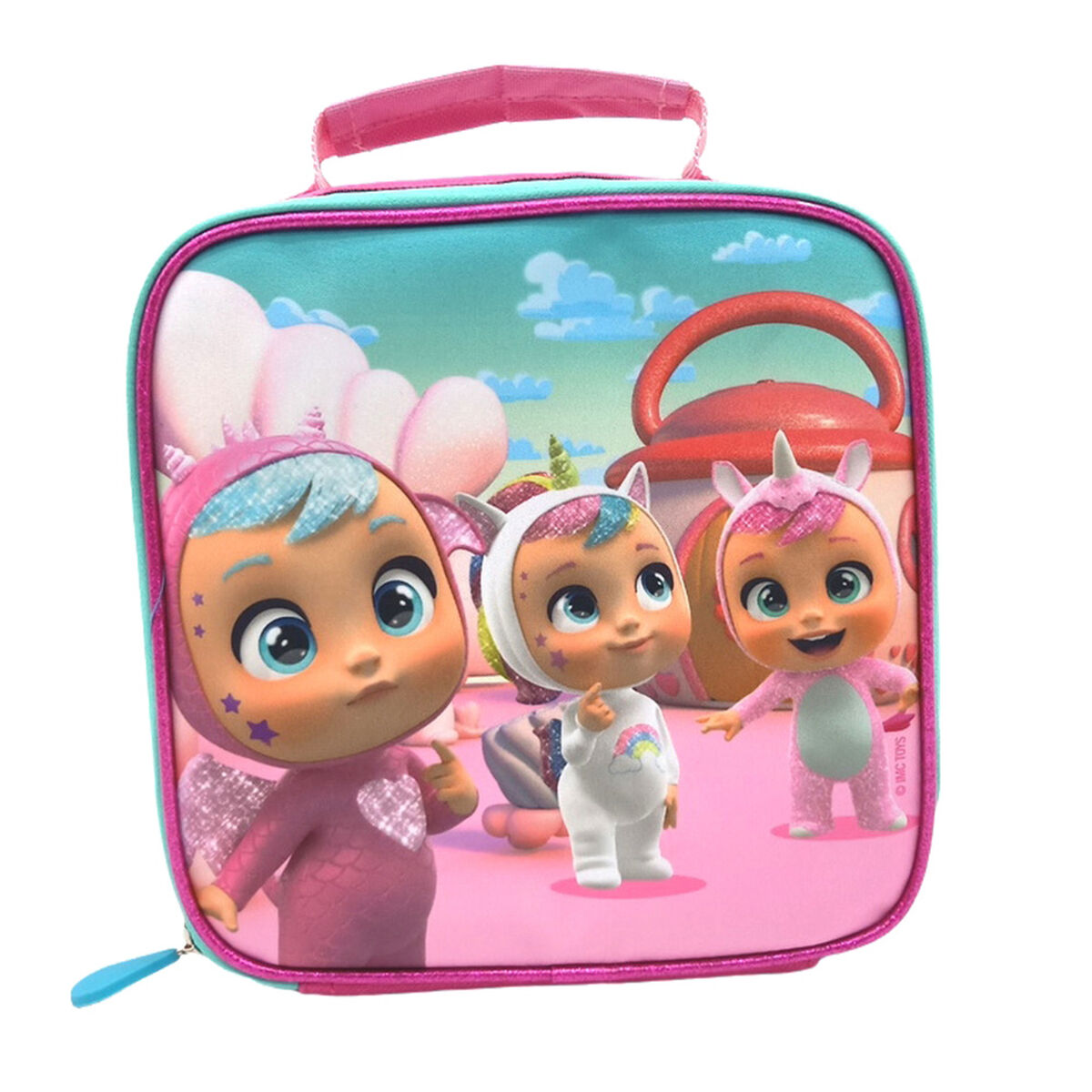Pack 1 Mochila con Ruedas + 1 Lonchera + 1 Estuche Cry Babies