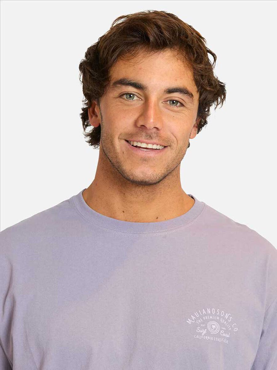 Polera Con Estampado Manga Corta Hombre Maui And Sons