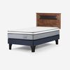Cama Europea Rosen 1 Plaza Indie + Respaldo Ferrara